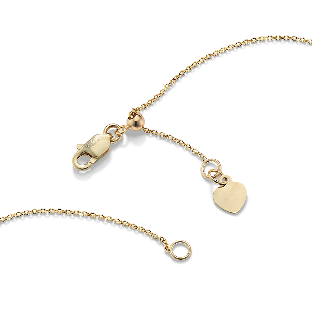 Italian 14K gold extendable necklace