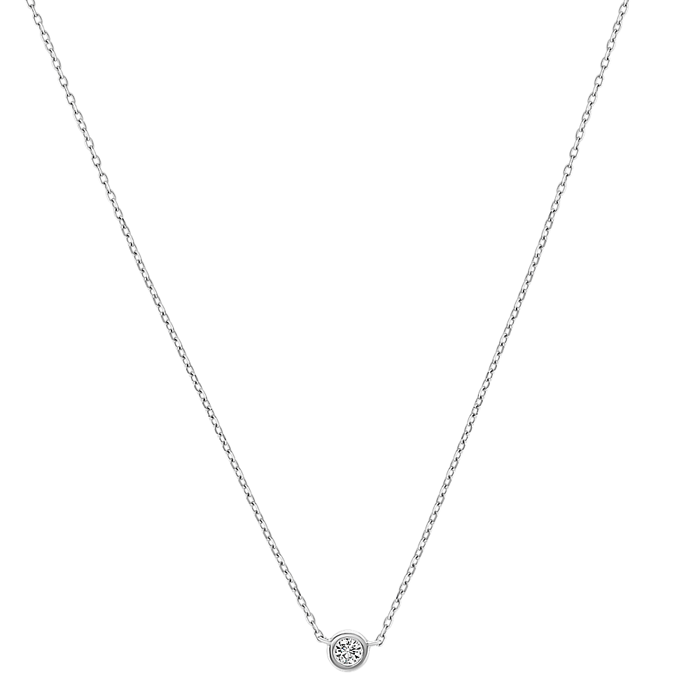 Meshmerise 18K Over Silver 0.25 Ct. Tw. Diamond Padlock Necklace