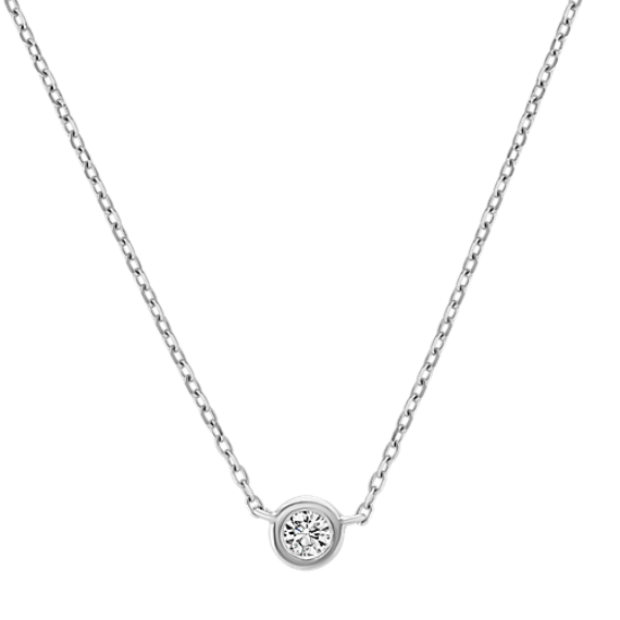 1/10 ctw Bezel-Set Diamond Necklace