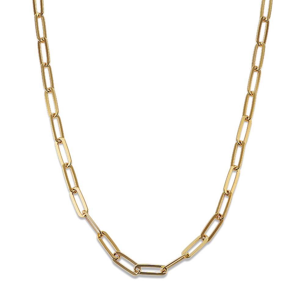 20 in 14K Gold Vermeil T-Bar Paperclip Chain