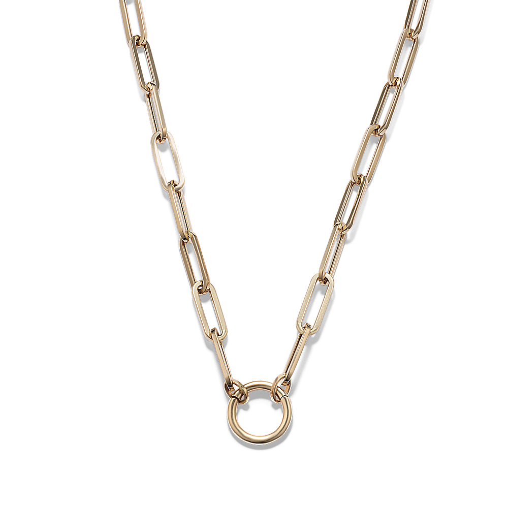 CHANEL CC LOGOS Heart Motif Mirror Charm Gold Chain Necklace 95P