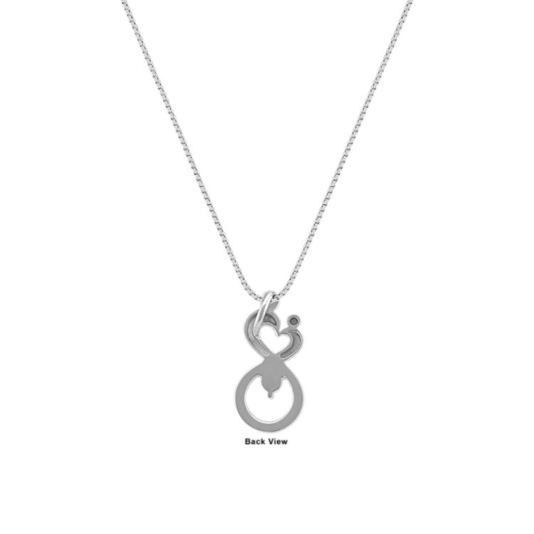 Personalized Mother & Child Infinity Pendant (22 in)