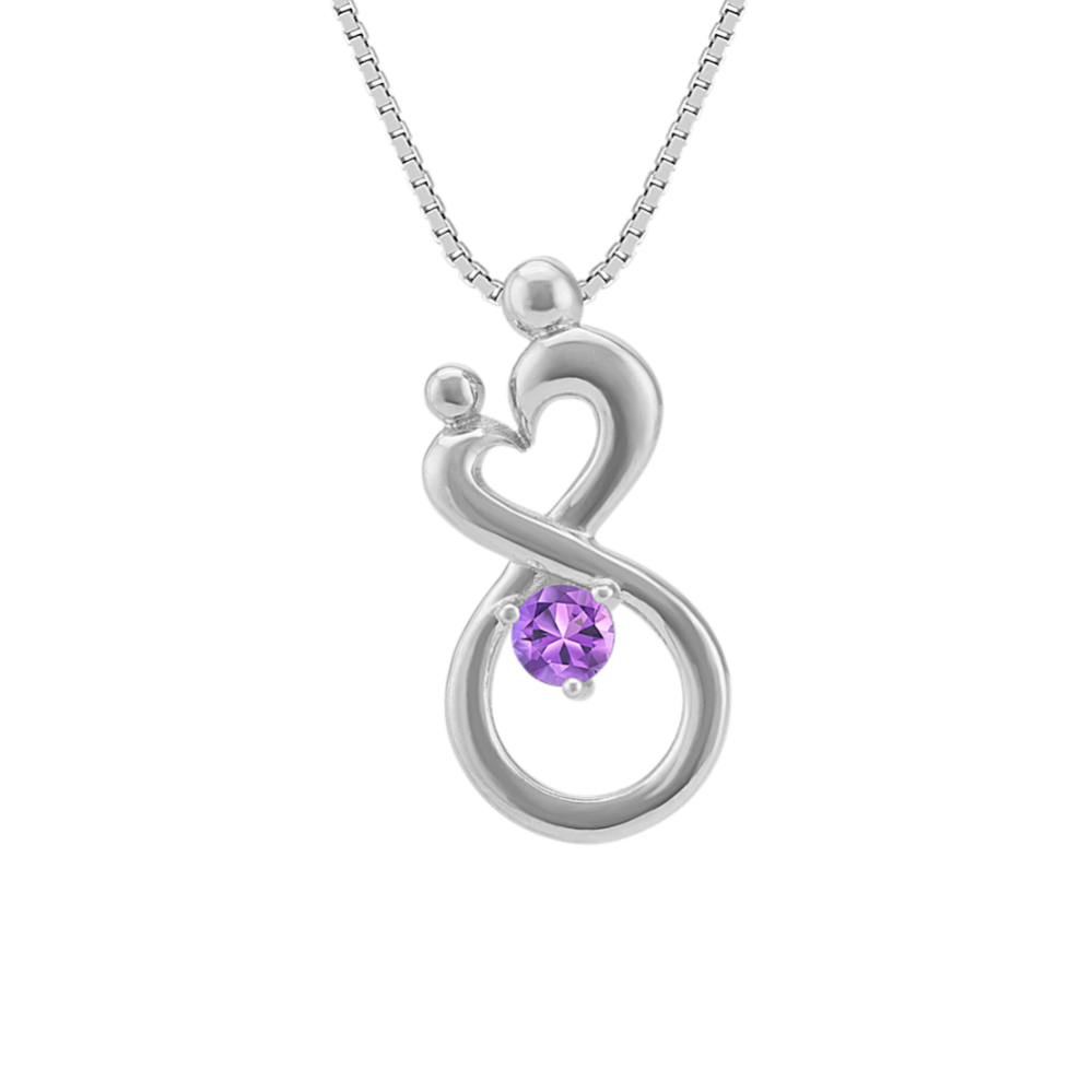 Personalized Mother & Child Infinity Pendant (22'')