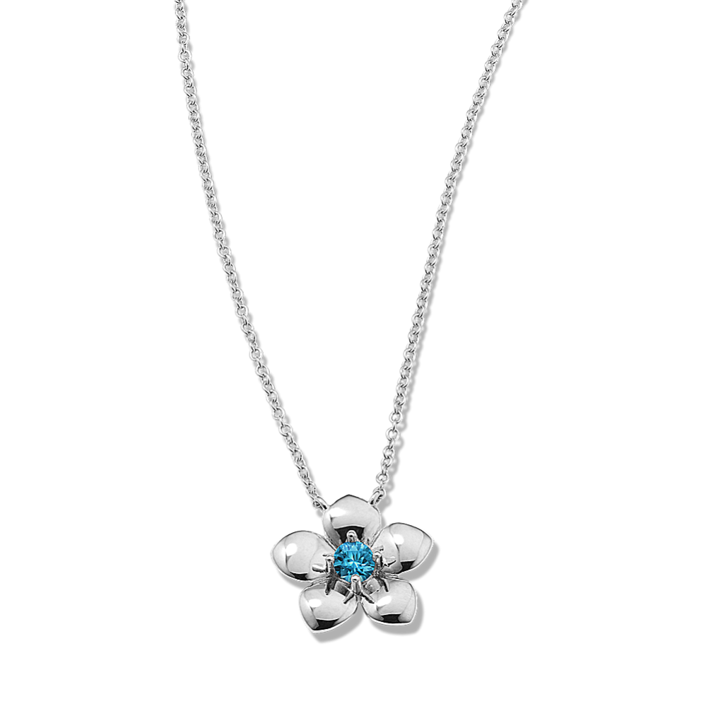 Pick-Your-Gem Flower Pendant