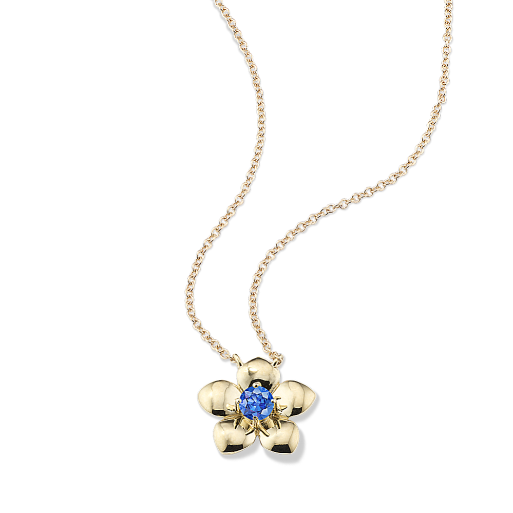 Pick-Your-Gem Flower Pendant