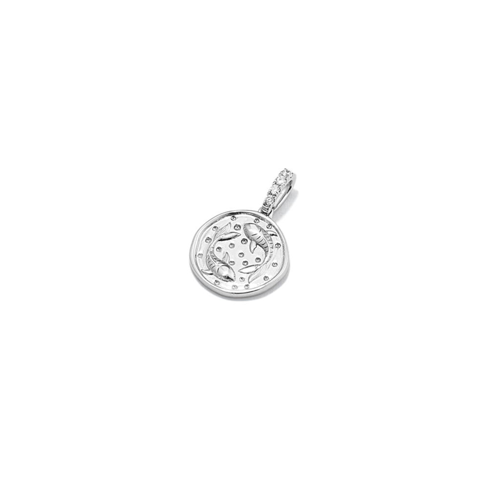 Pisces Diamond Accent Zodiac Charm