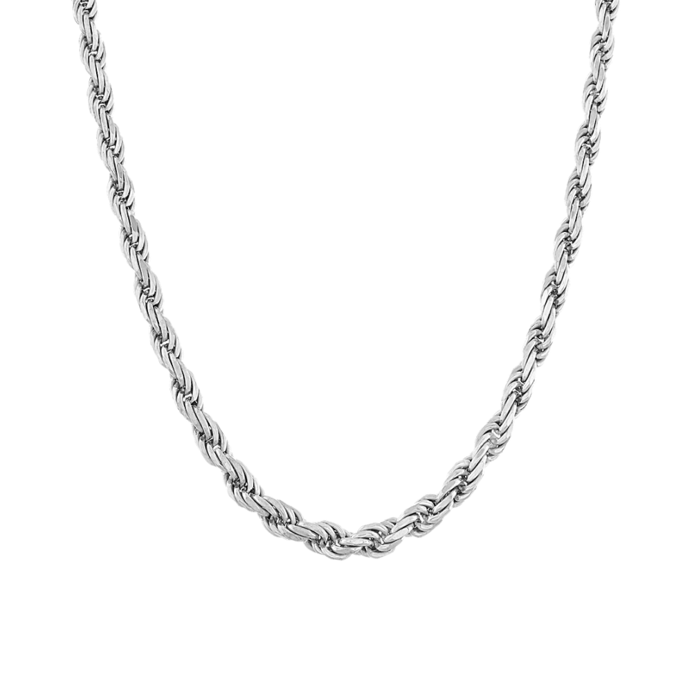 Rope Chain in Sterling Silver (18 in)