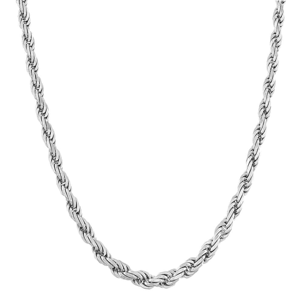 Rope Chain in Sterling Silver (18'')