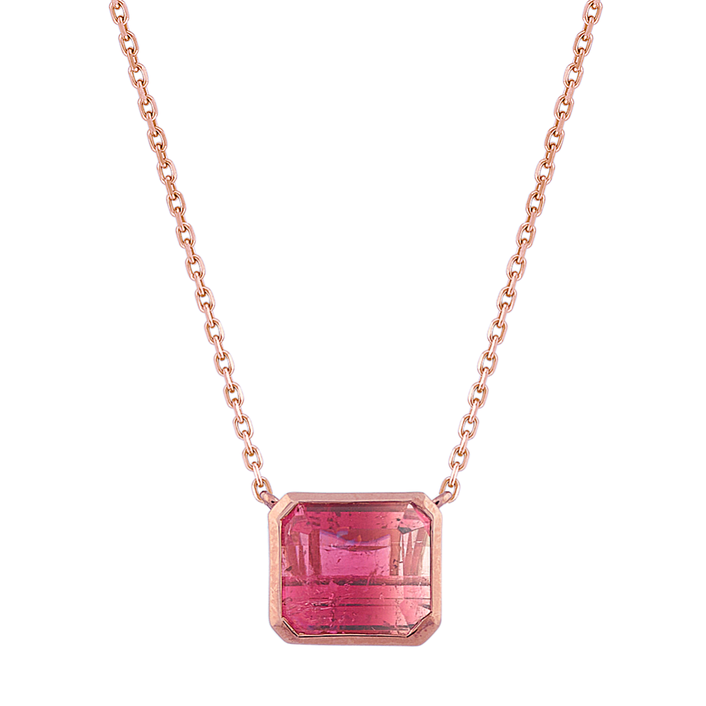 Rose Tourmaline Necklace (20'')