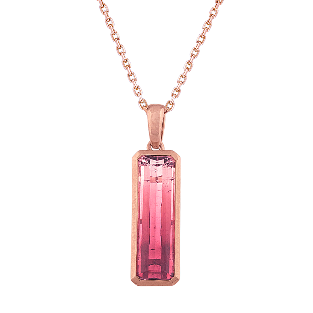 Rose Tourmaline Pendant (24'')
