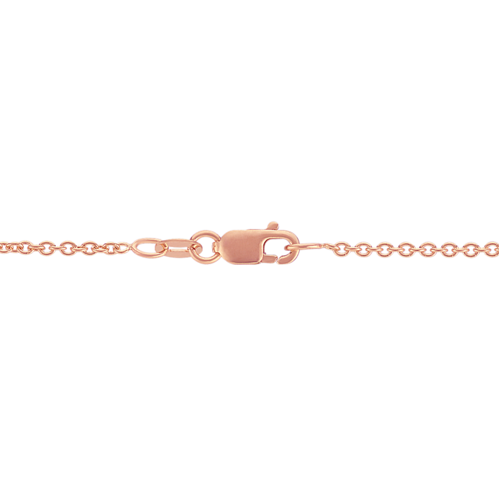 18in 14K Rose Gold Cable Chain (1.4mm) | Shane Co.