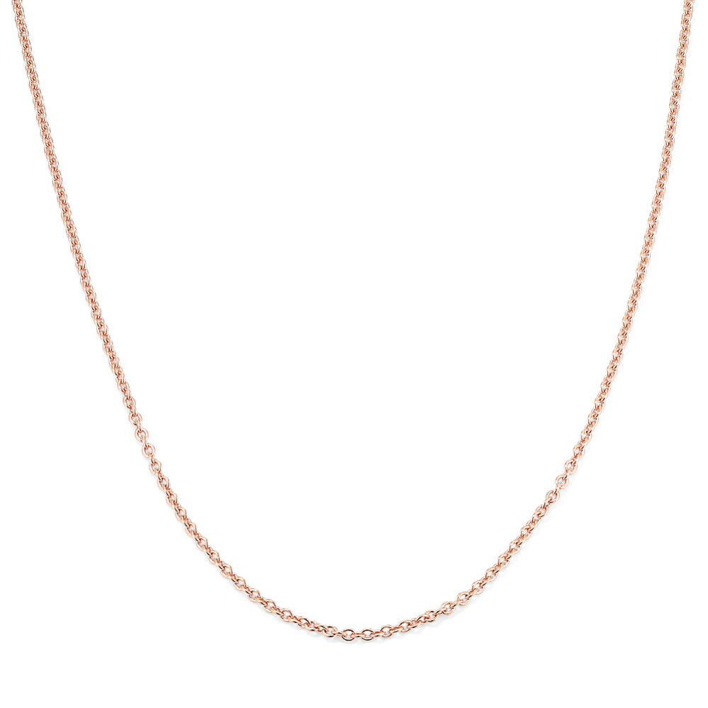 18'' 14K Rose Gold Cable Chain (1.4mm)