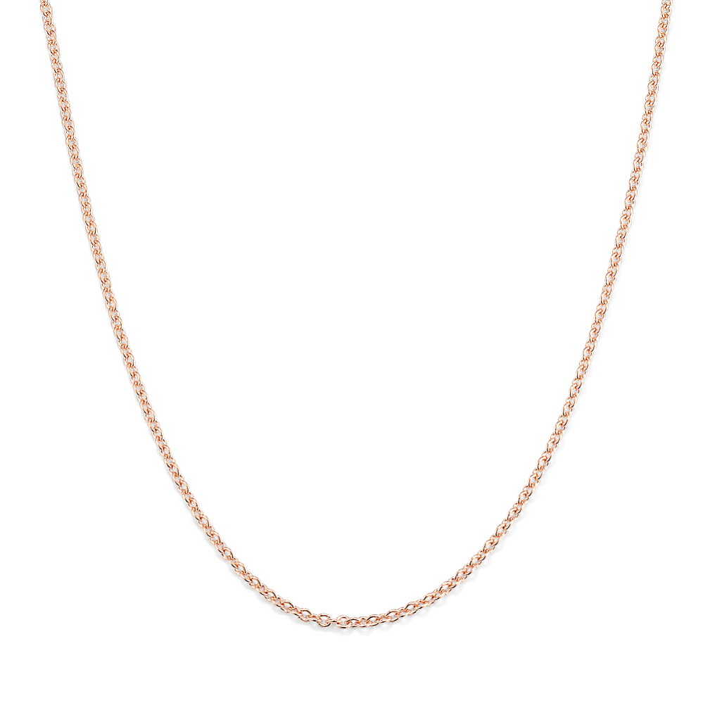 30'' 14K Rose Gold Cable Chain (1.4mm)