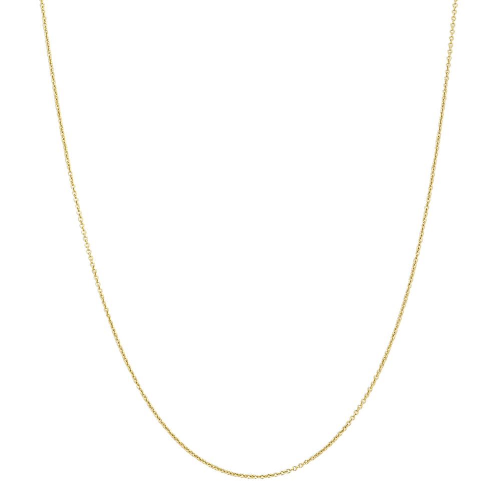 30in 14K Yellow Gold Cable Chain (1.4mm)
