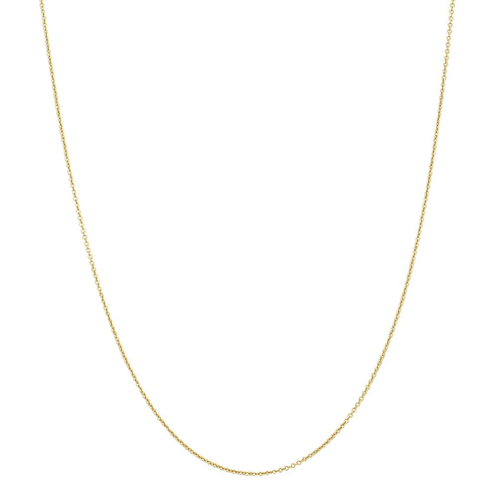 30'' 14K Yellow Gold Cable Chain (1.4mm)