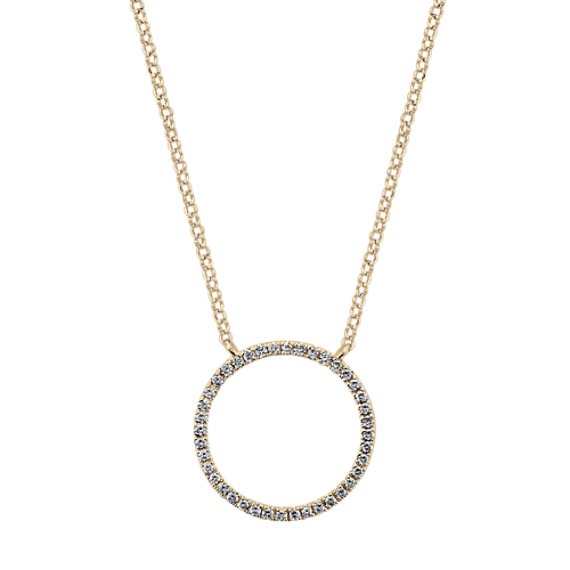 Round Diamond Circle Necklace In 14k White Gold 18 Shane Co - 14k White Gold Diamond Circle Pendant Necklace Round Diamond Circle Necklace In 14k White Gold 18 Shane Co - 14k White Gold Diamond Circle Pendant Necklace