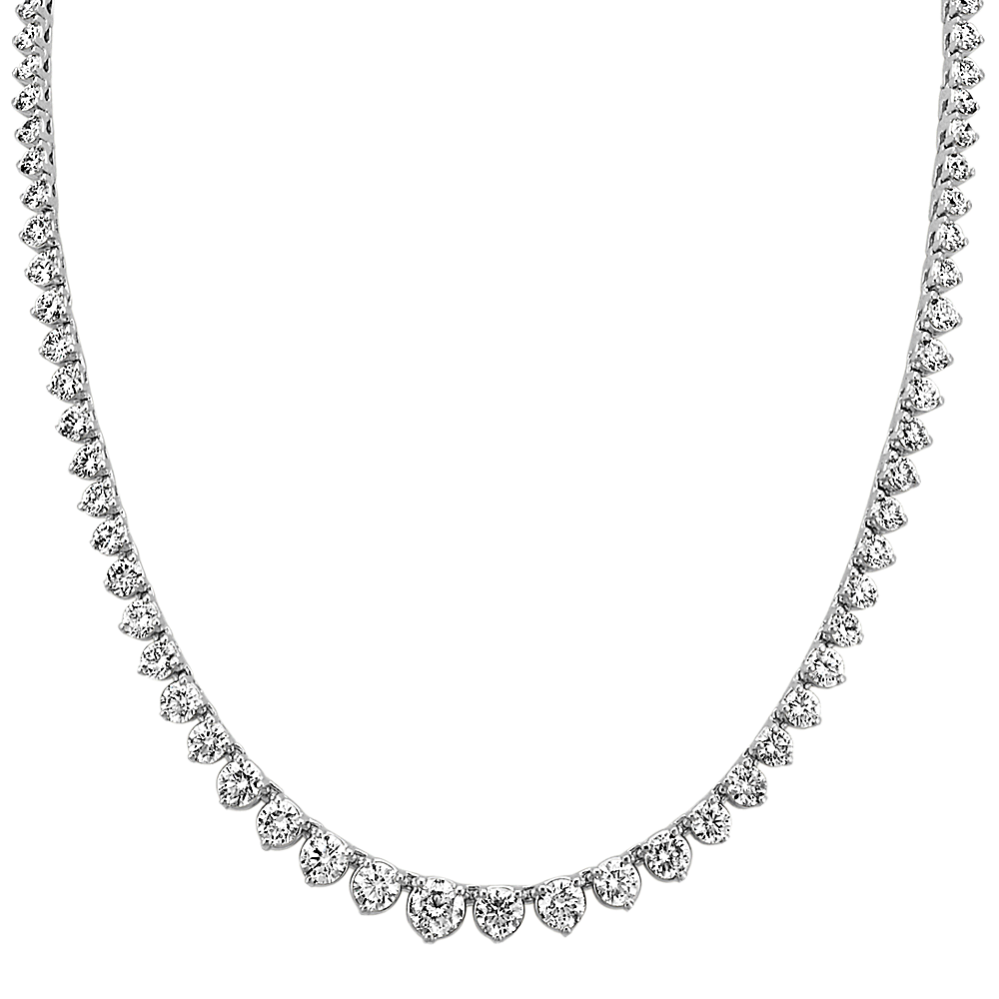 Round Diamond Eternity Necklace (16 in)