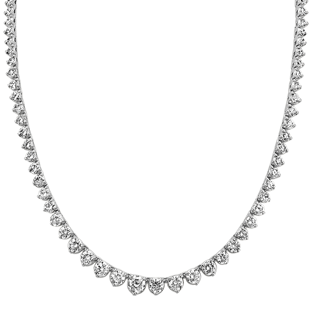Round Diamond Eternity Necklace (16'')