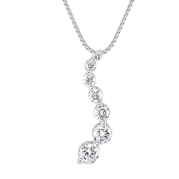 Diamond Journey Pendant 18 In