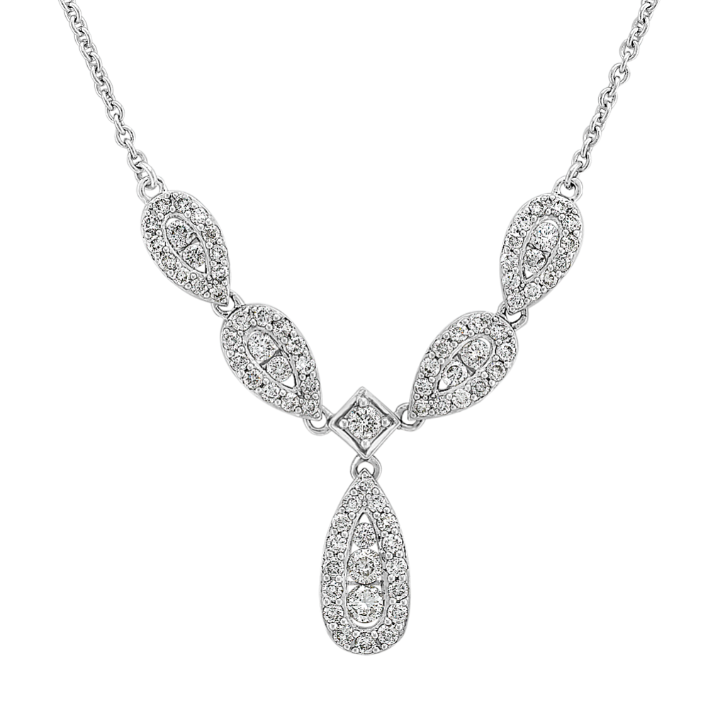 Round Diamond Necklace (18 in)