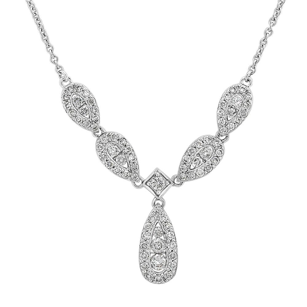 Round Diamond Necklace (18'')
