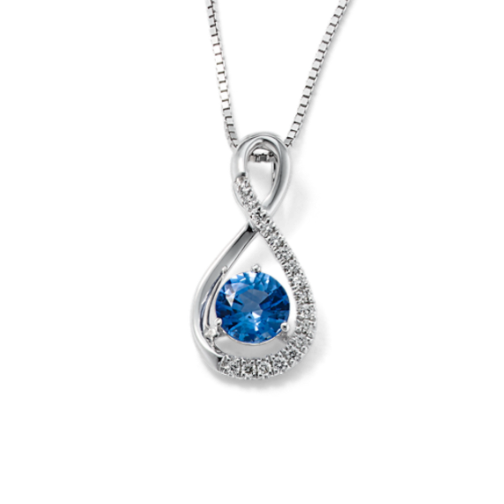 Ciel Sapphire & Diamond Infinity Pendant