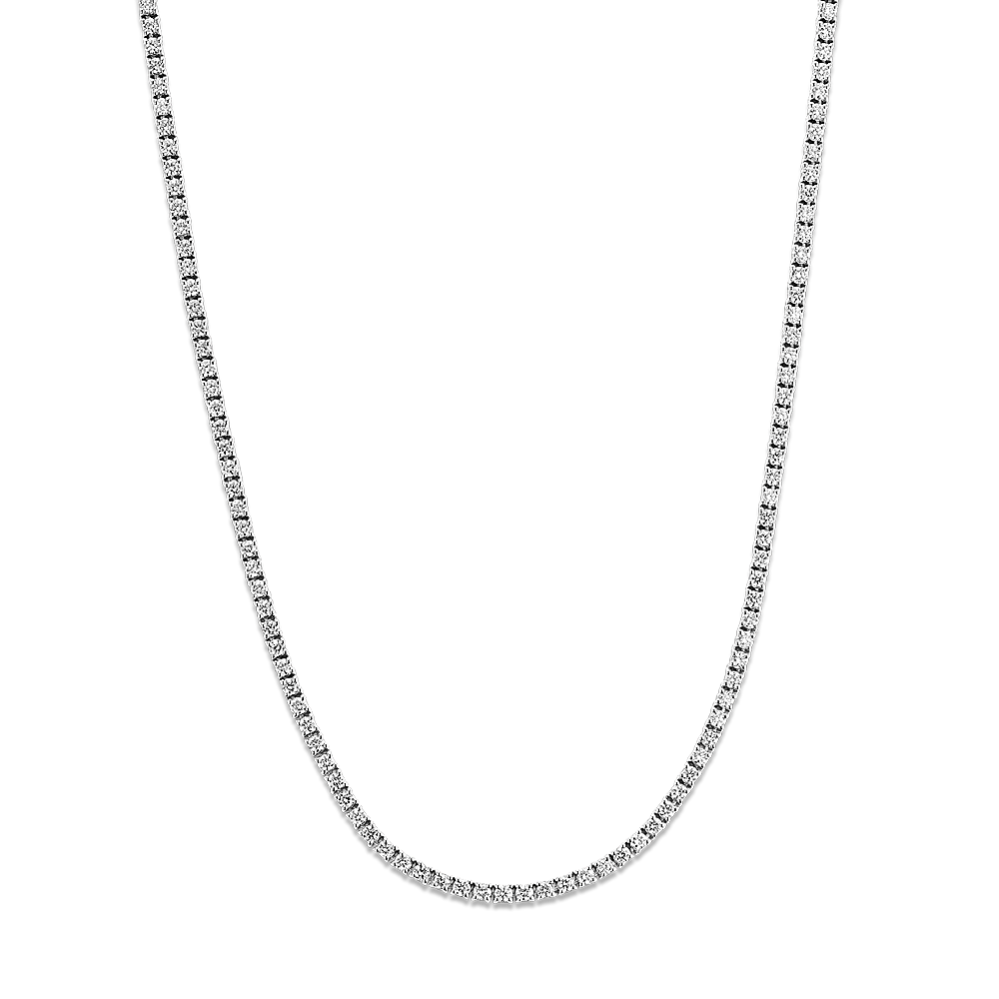 18 inch diamond on sale tennis necklace