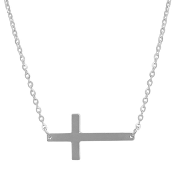 horizontal crucifix necklace