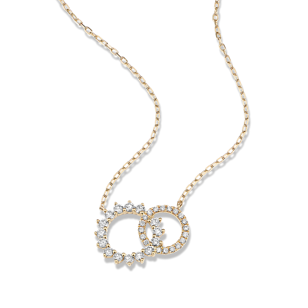 Solar Eclipse Diamond Necklace