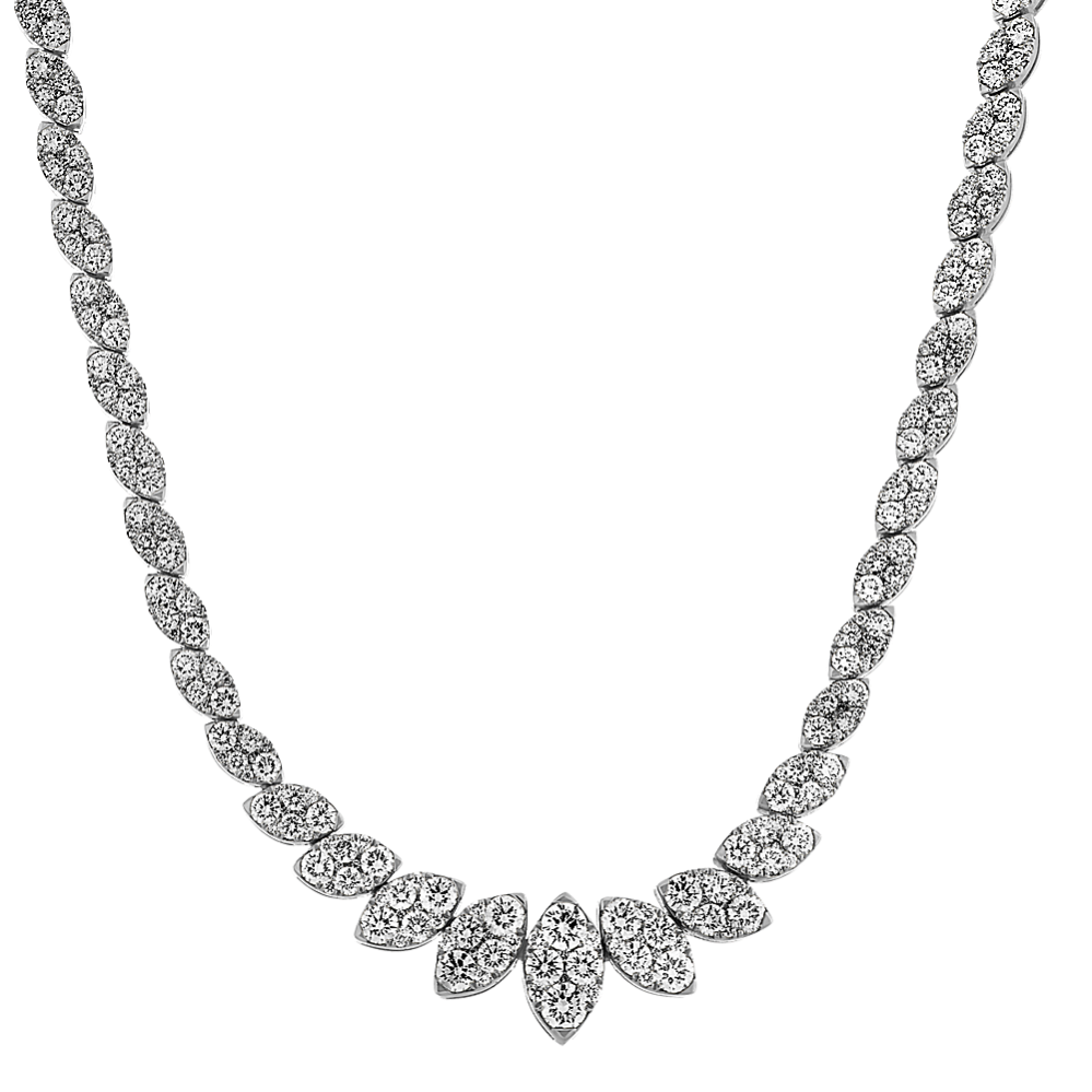 Splendor Graduated Diamond Necklace (18'')