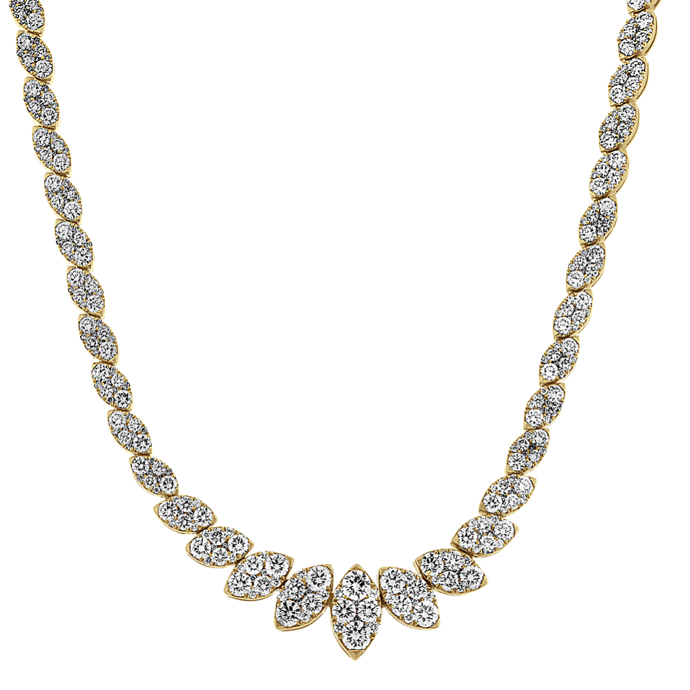 Splendor Graduated Diamond Necklace (18'')