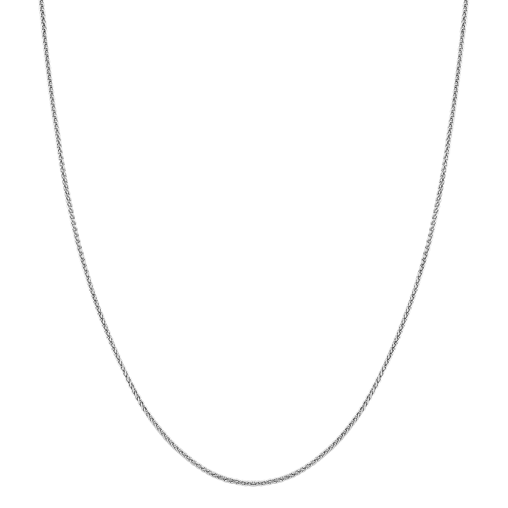 Sterling Silver Adjustable Wheat Chain (24 in)