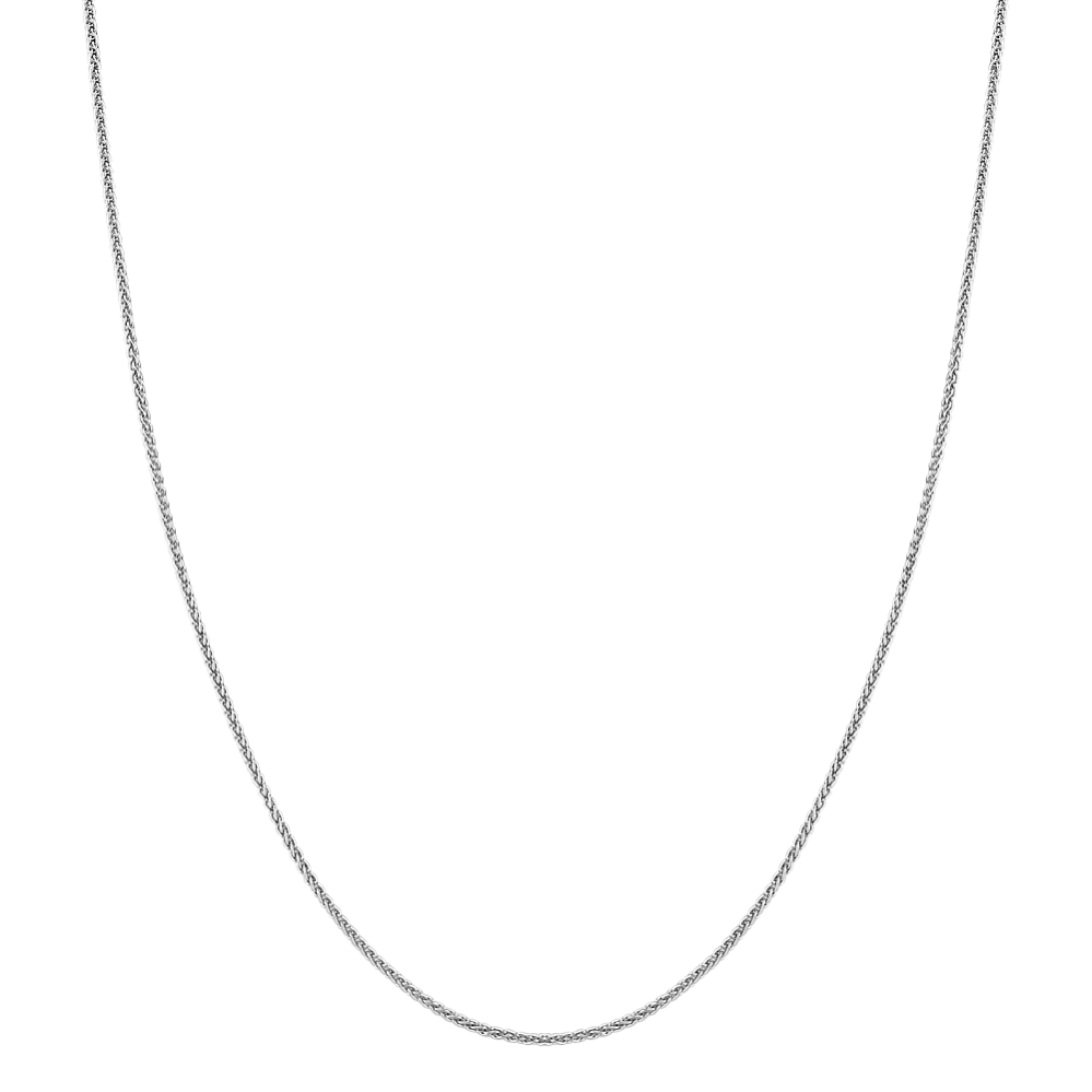 Sterling Silver Adjustable Wheat Chain (30 in)