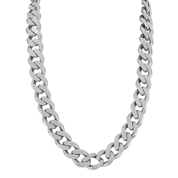18'' Sterling Silver Curb Chain (10.8mm)