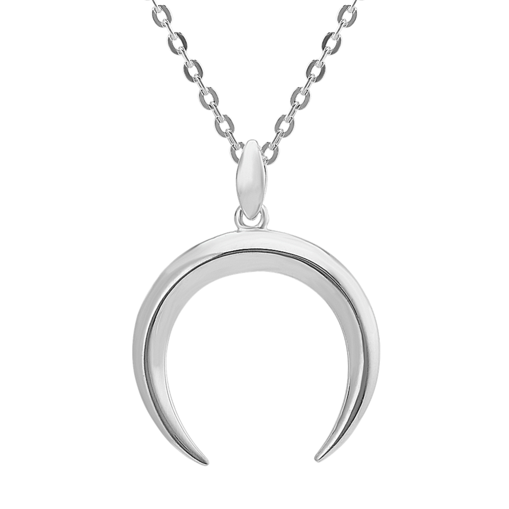 Sterling Silver Horn Pendant (22 in)