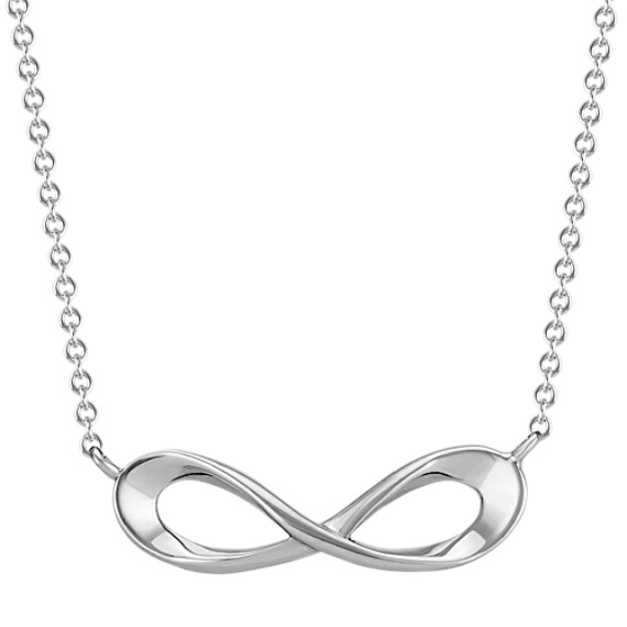 Sterling Silver Infinity Necklace (18 in)