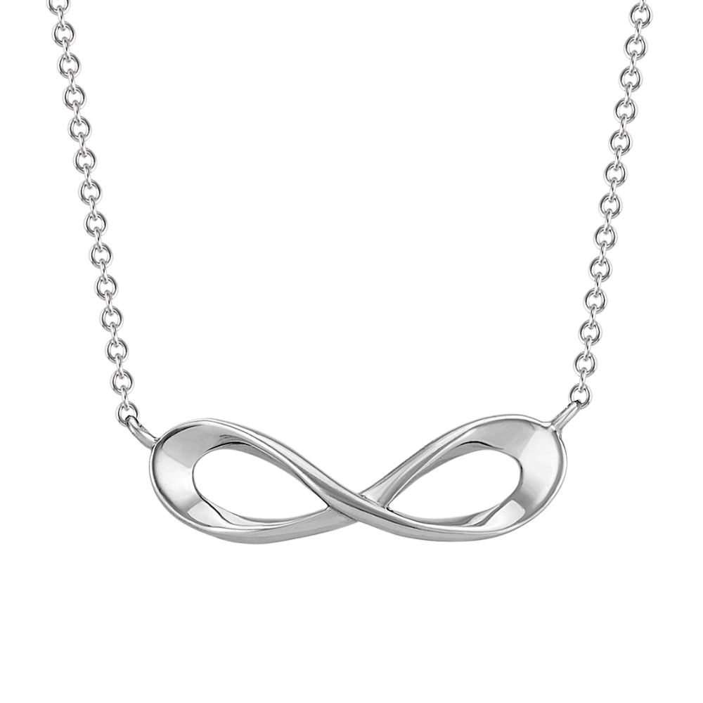 Sterling Silver Infinity Necklace (18 in)