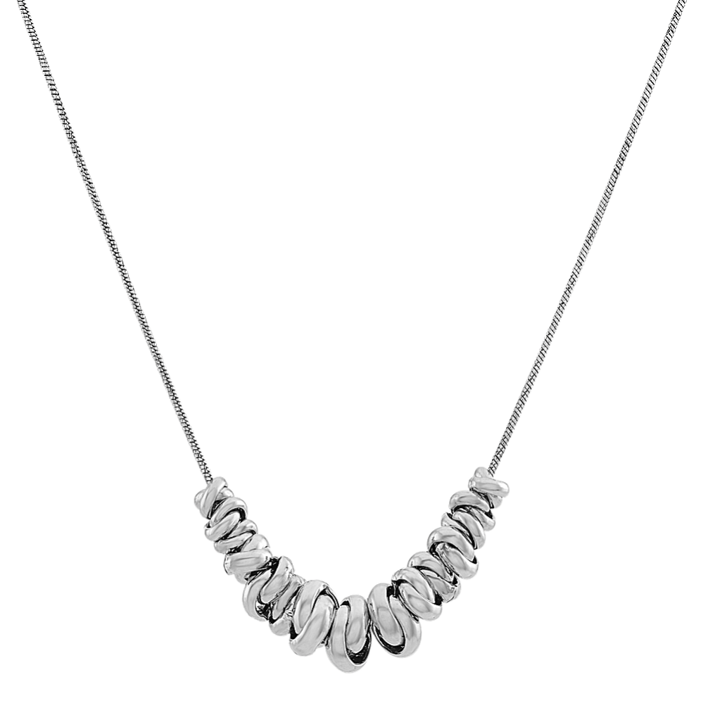 Sterling Silver Knot Necklace (20'')