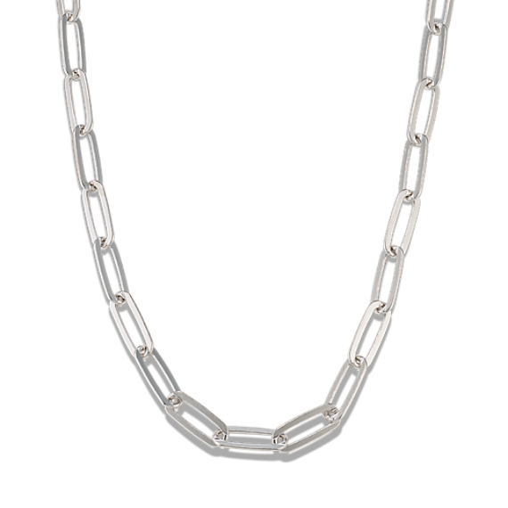 20'' Sterling Silver T-Bar Paperclip Chain (5.7mm)