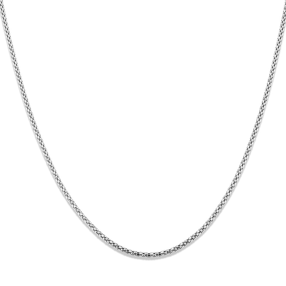 20'' Sterling Silver Popcorn Chain (1.3mm)