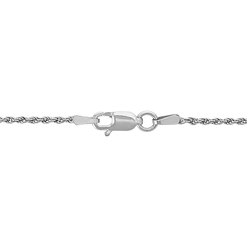 Sterling Silver Round Cable Finished Chain 20