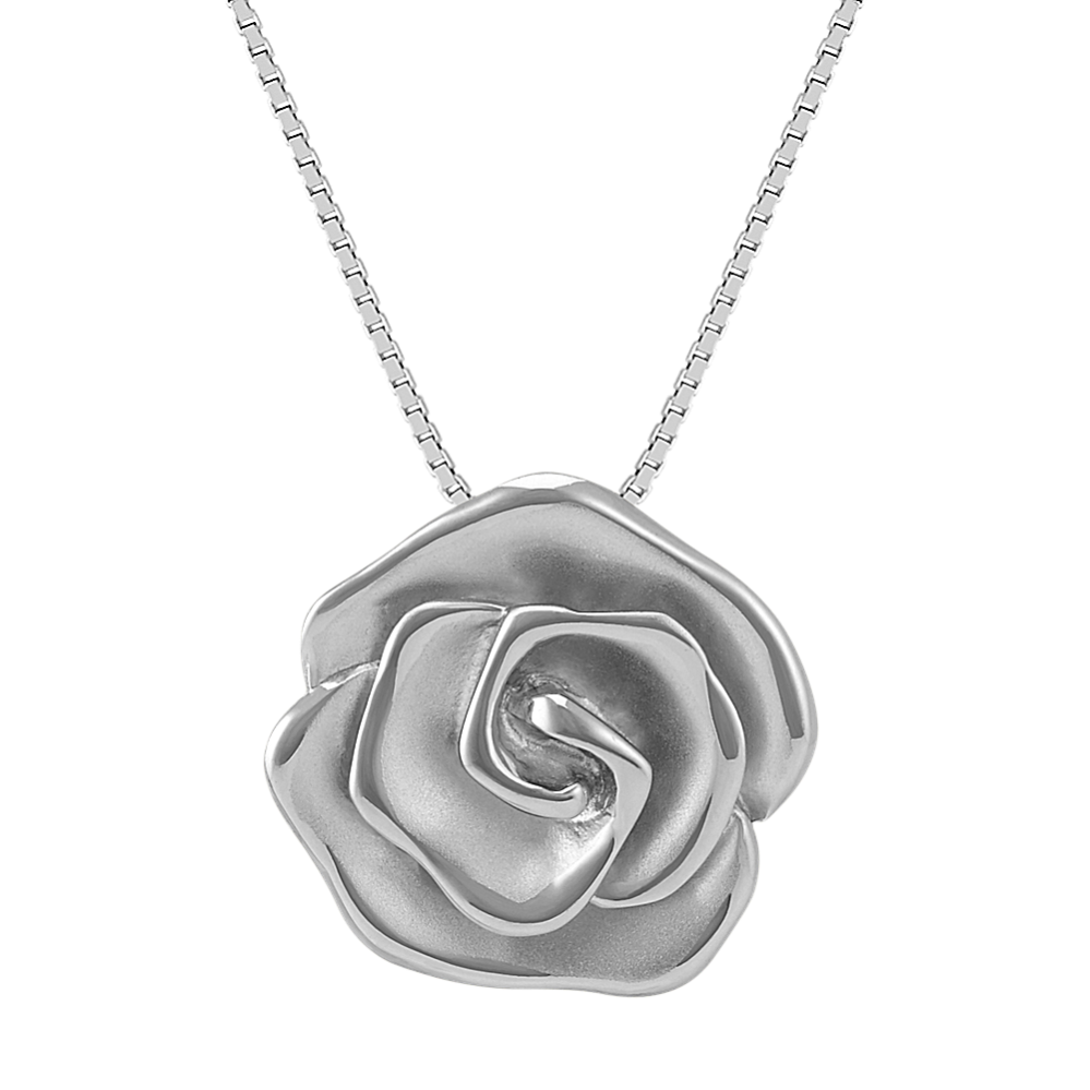 Edith Rose Pendant in Sterling Silver (20 in)