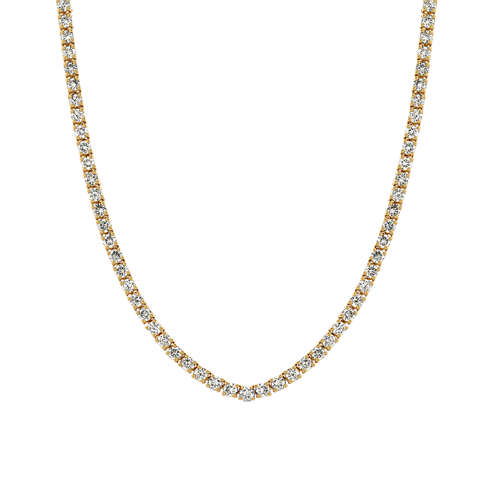 Sunlight 5 ct. Natural Diamond Tennis Necklace (18 in)