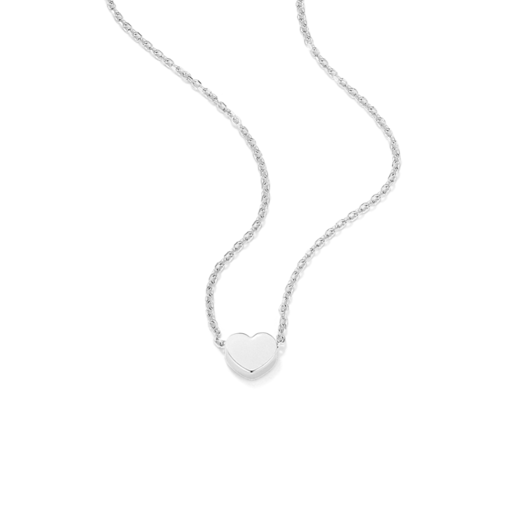 Sweetheart 14K White Gold Necklace