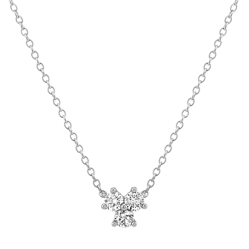 Three-Stone Diamond Necklace (18 in)