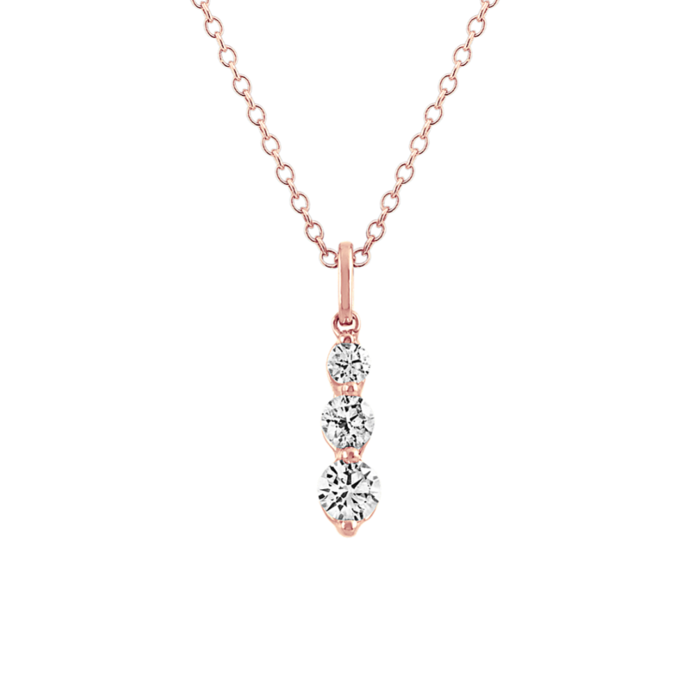0.45 tcw Three-Stone Diamond Pendant