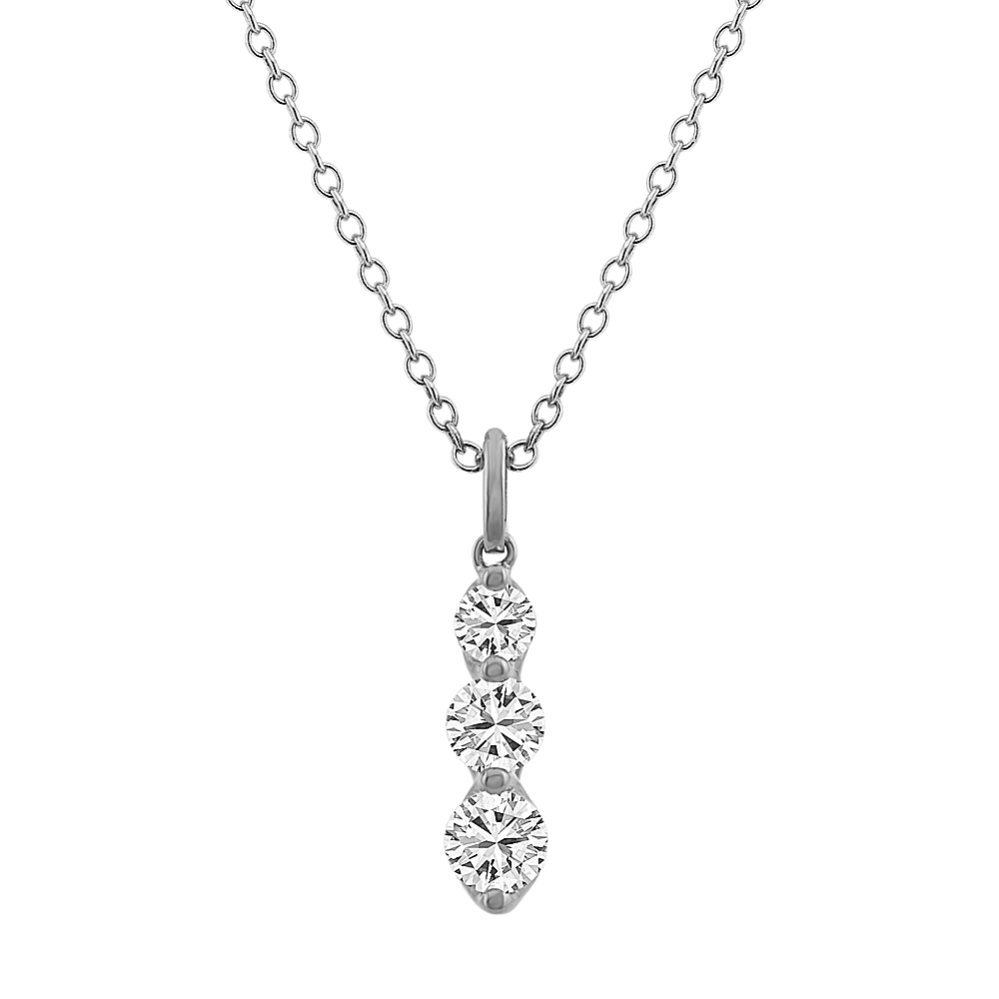 0.70 tcw Three-Stone Diamond Pendant