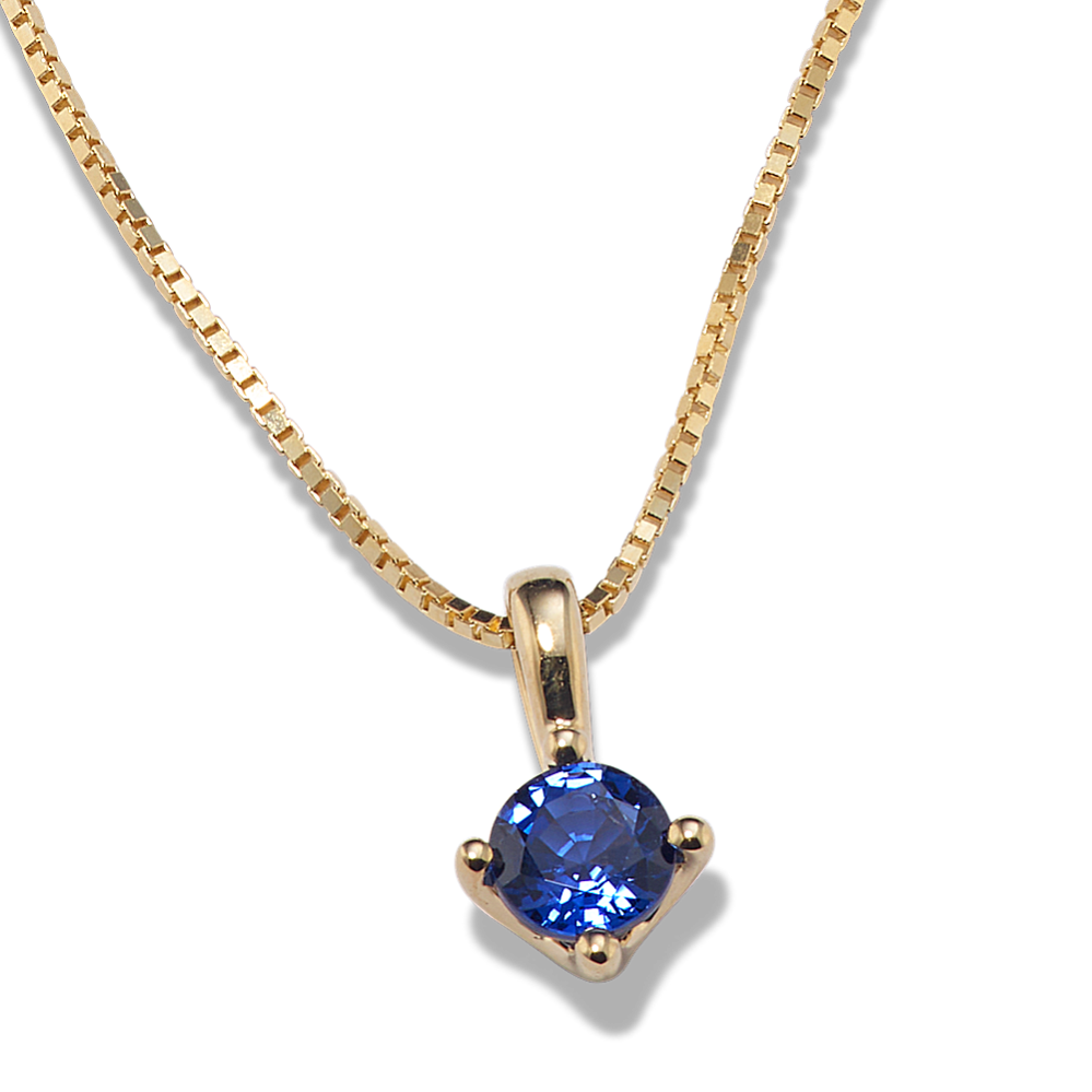 Sapphire deals solitaire necklace