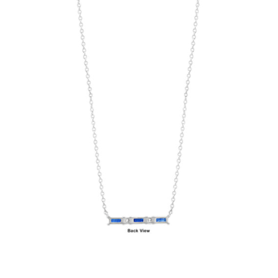 Sapphire deals bar necklace