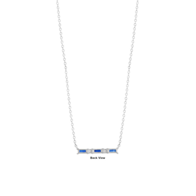 Natural Sapphire Earrings and Necklace Matching Set